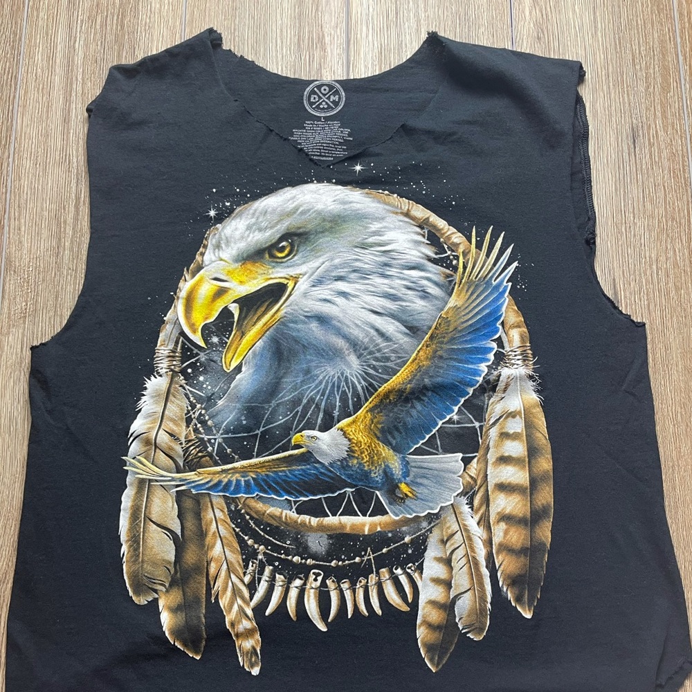 Bold Eagle DOM "It's about the art" Cotton V-Neck  Size: L